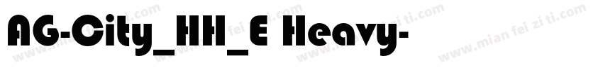 AG-City_HH_E Heavy字体转换